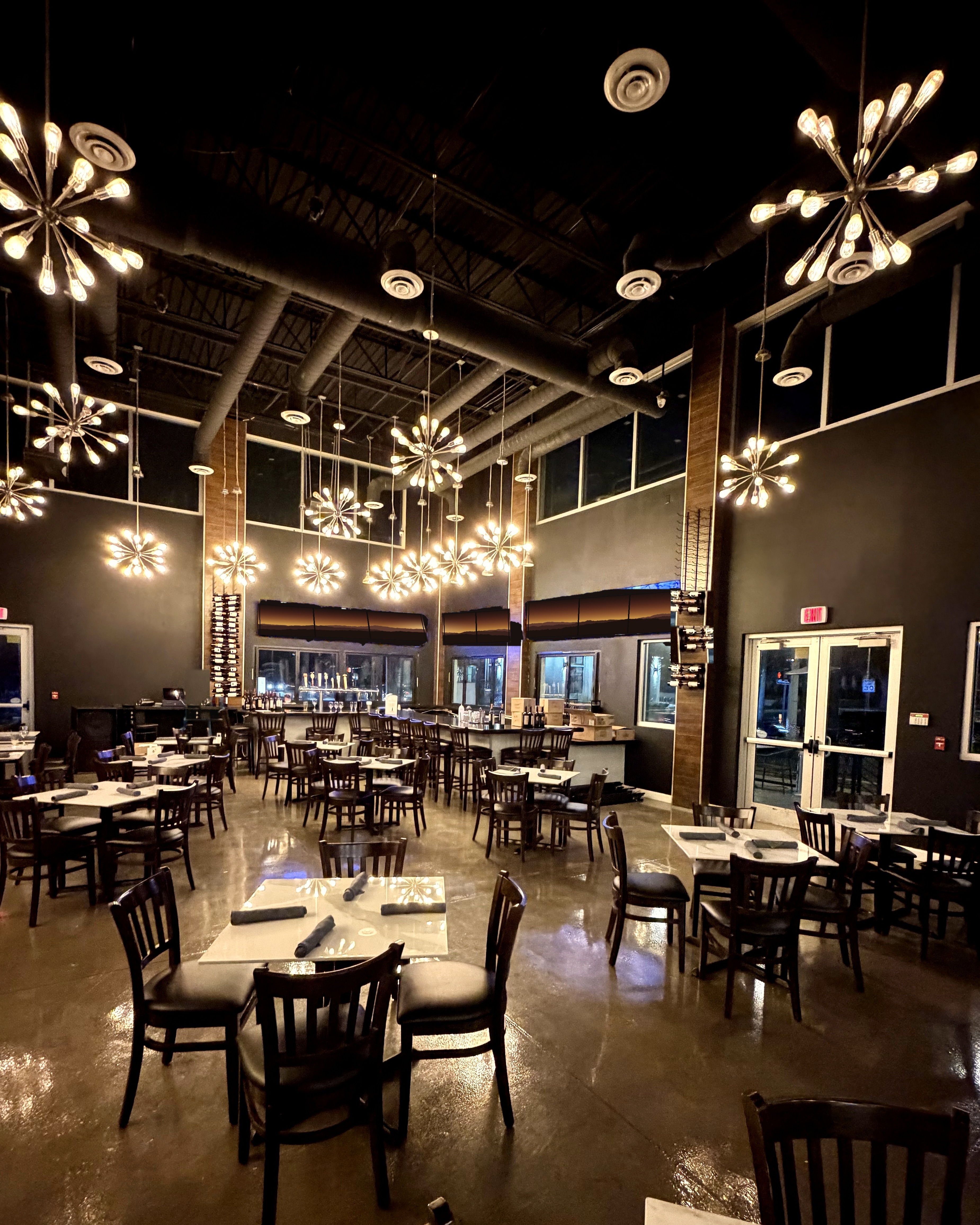 The dining room at Renzo's Soho on South Howard — home for rehearsal dinners and private events in South Tampa